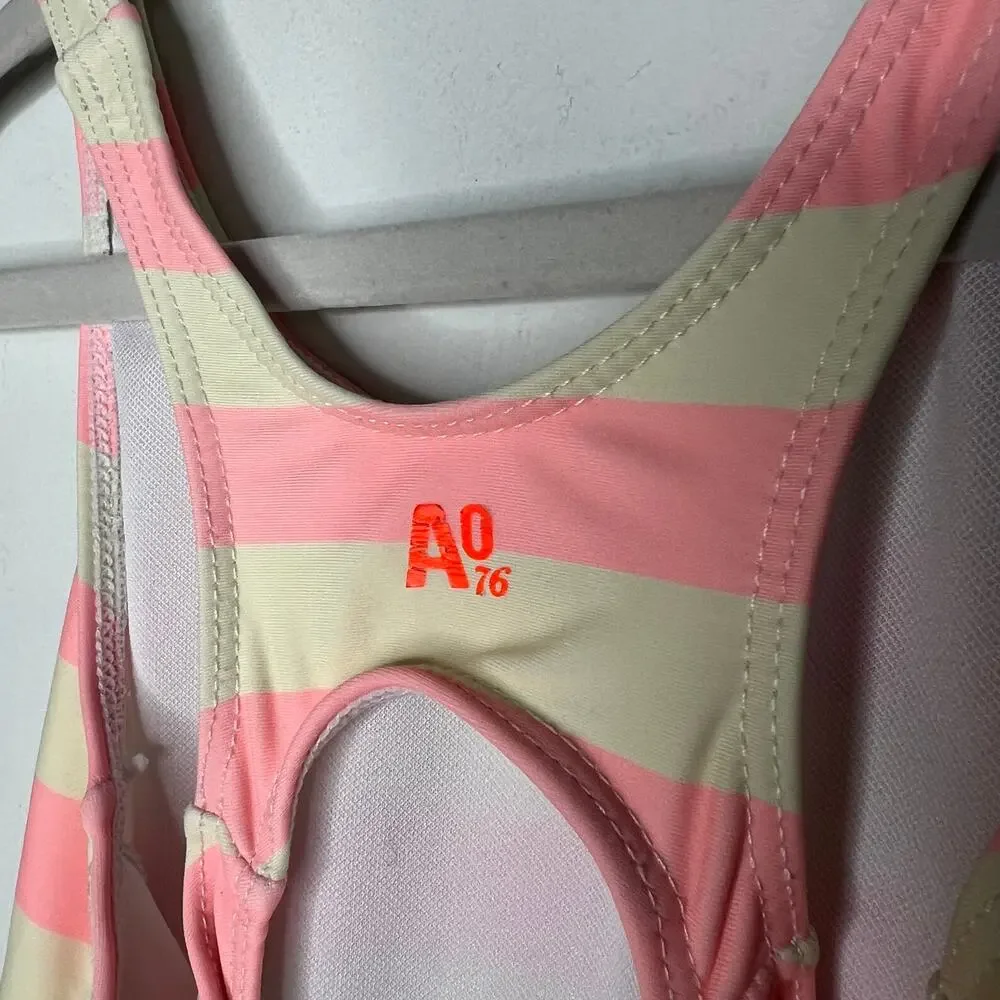 AO76 Striped One Piece Girls Size 8